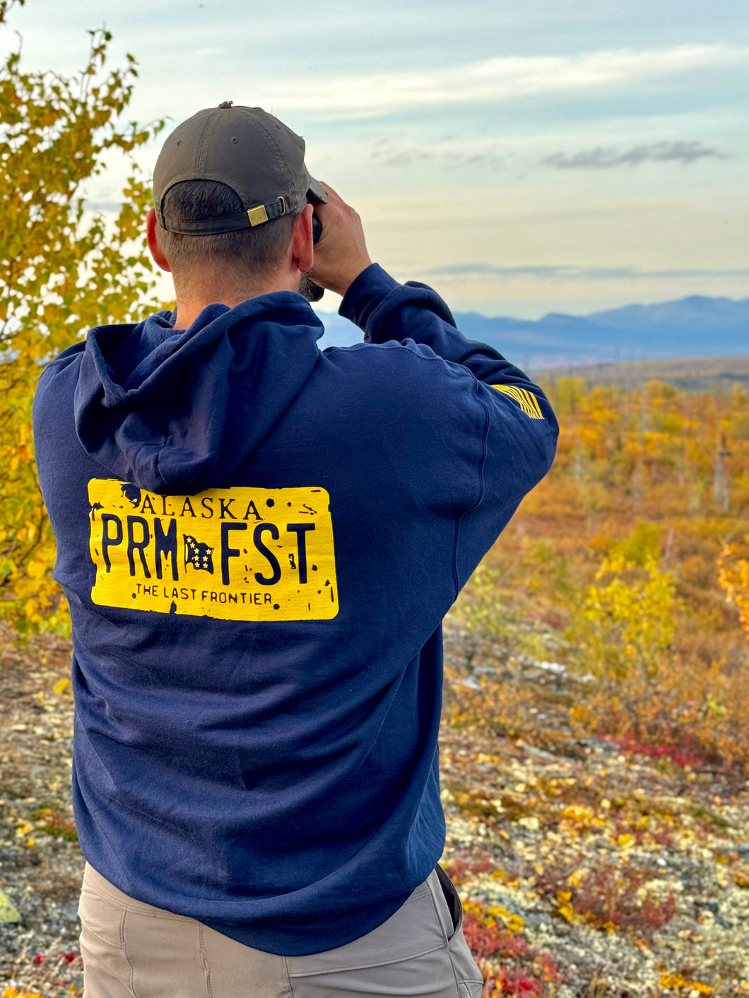 AK License Plate Zip-Hoodie
